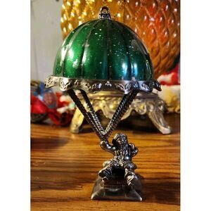 Vintage Lenox Kirk Stieff Collection Pewter Santa's‎ Arrival Christmas Ornament